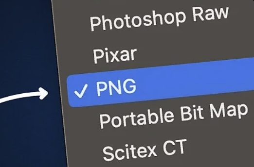 selecting PNG